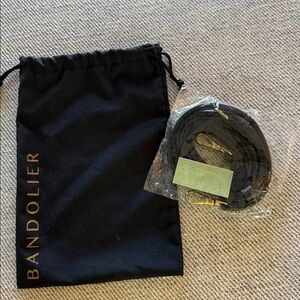 Brand new Bandolier Emma Strap in black/gold